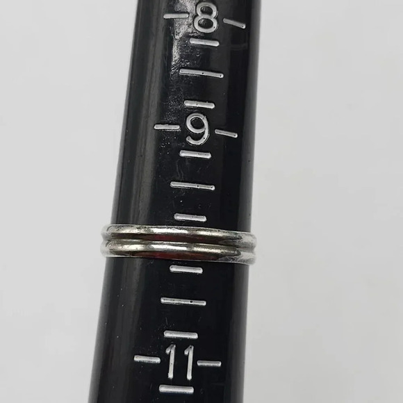 Vintage Sterling Silver Pink Rhodochrosite Ring Ornate Band Size 10 - Picture 6 of 6